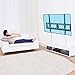 Loctek Super Slim T7M Low Profile Tilt TV Wall Mount Bracket 165 lbs Loading Capacity Max VESA 600 x 400 for 32-65 inch LCD LED Plasma TVs