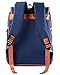 SmileDay Vintage Flap Bookbag College Backpack | Fits 15.4