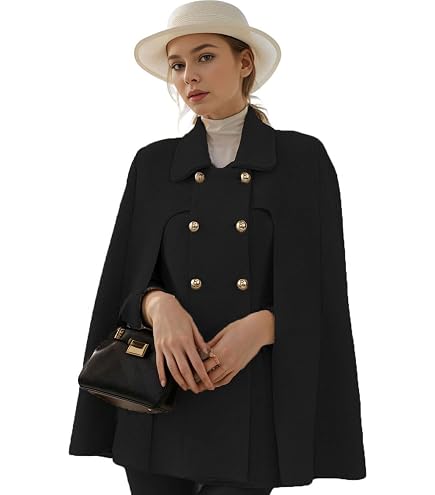 Amazon.com: Allegra K Women's Cape Blazer Split Sleeve Button