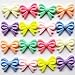 Mosheng Accessory 30pcs Beautiful Bows Acrylic Charm Necklace Bracelet Chain Jewelry Making Colorful Beads Diy Craft Supply (Bow)
