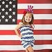 TINKSKY 4th of July Headband Patriotic Star Boppers American Flag Headbands Independence Day Party Accessories,Pack of 12