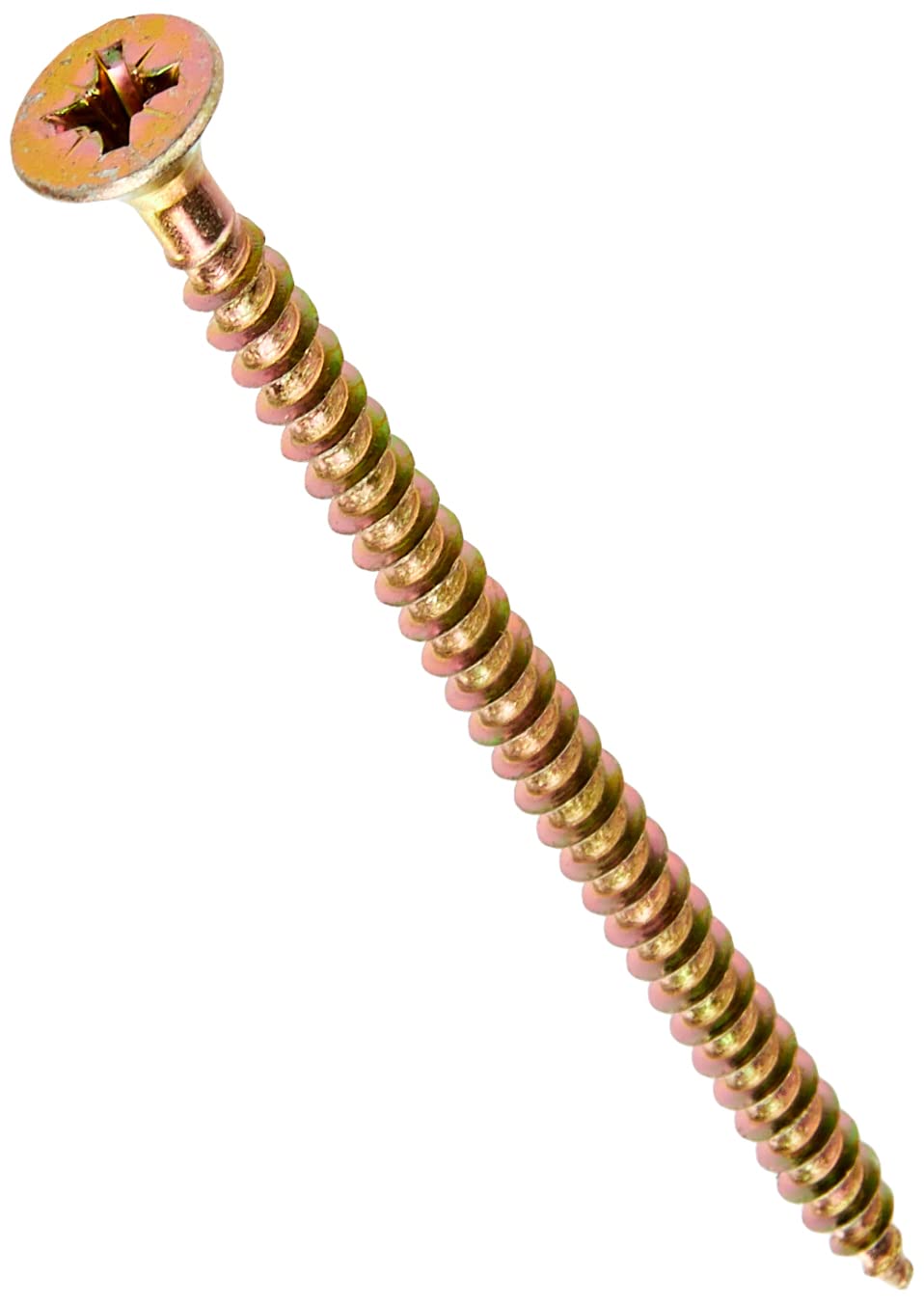 ForgeFix Multi-Purpose Single Thread Screws | 5.0 x 80mm | Zinc Yellow Passivated | Box 100 โ image 1