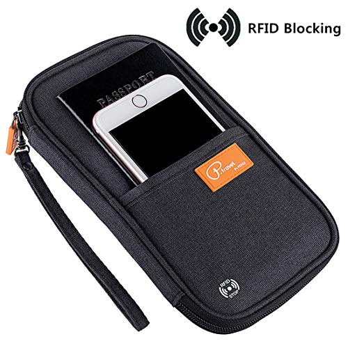 VanFn RFID Travel Passport Wallet, Family Passport Holder, Trip Document Organizer P.Travel