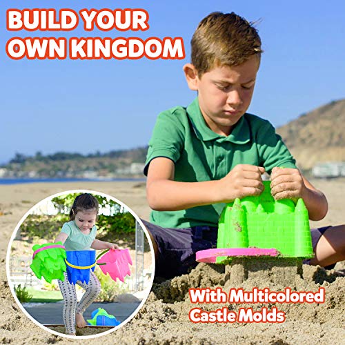 THE STORYBOOK KIDS EXPLORERS CLUB Beach Toys Set - Sandbox Sandcastle Toy 4-Pack for Toddlers with F - //coolthings.us