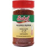 Sadaf Aleppo Pepper - Aleppo Pepper Flakes for Cooking and Food Seasoning - Ideal for Middle Eastern Cuisine - Aleppo Spice - Kosher - 4.4 Oz Bottle with Shaker Top