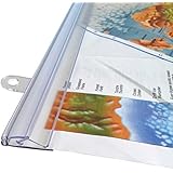 goKelvin 48" Hanging Rails for Posters, Signs, and Maps (Clear)