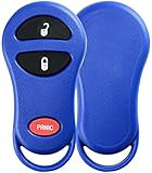KeylessOption Just the Case Keyless Entry Remote Control Car Key Fob Shell Replacement for GQ43VT13T, GQ43VT17T, GQ43VT9T - Blue