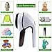 TC JOY Electric Lint Remover Rechargeable Battery Operated Fabric Shaver with Power Cord for Battery Charging, Portable Clothes Shaver with Six-Tooth Blade for Efficient Lint Removing, White