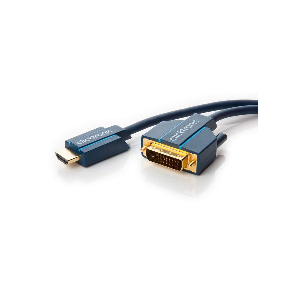 Clicktronic 70348 Casual HDMI/DVI Adapter Cable, 20m Length
