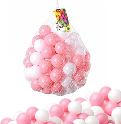 Zuvo Ball Pit Balls 100 Pack Pink 5.5 cm Crush-Proof BPA-Free