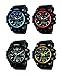 SKMEI Men's SK1155C Multifunctional Outdoor Sports Dual Time Analog Digital Wrist Watch Blue