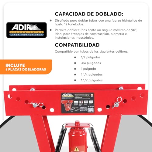 Dobladora De Tubo Hidraulica 12ton ADIR 993