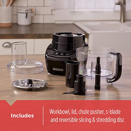 BLACK+DECKER 3in1 Easy Assembly 8Cup Food Processor, Black Pricepulse