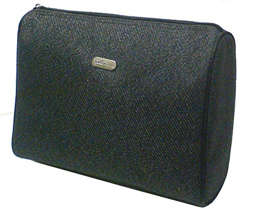 Gray Twill Fabric Overnighter with Deep Compartment for Make-Up Bottles #41110