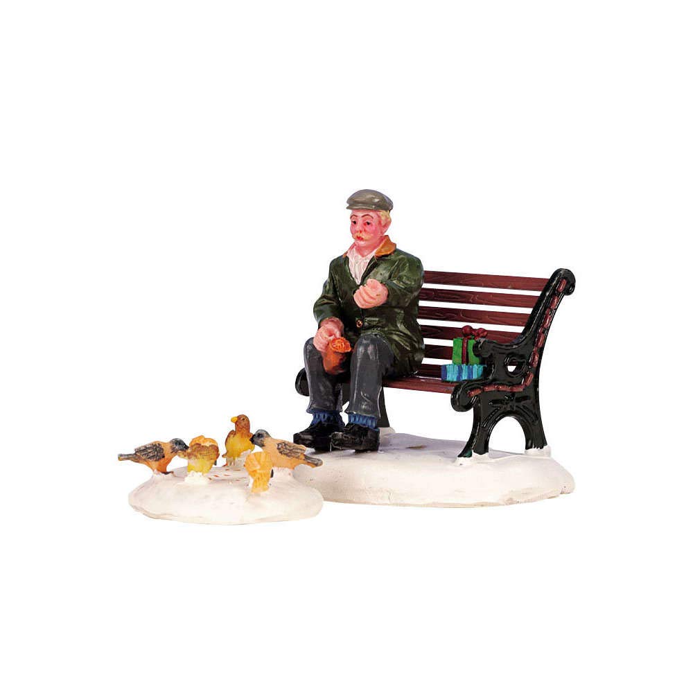 Lemax - Caddington Village - Figurine: Feeding Pigeons