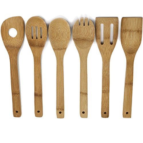 100% Organic All Natural Healthy Bamboo Utensils. No Plastic. No Petrochemicals. No Varnishes. Just Pure Raw Organic Bamboo Cooking Utensils.