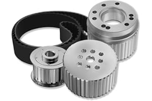 IMOOA Gilmer Belt Drive Pulley Kit For Chevy SBC 283 327 350 400 Long Water Pump LWP