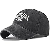 Original Miami Florida Cotton Baseball Cap Women Men Vintage Sports Outdoor Casual Daily Sun Hat