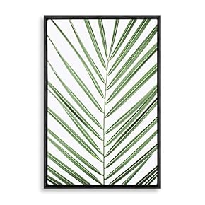 signwin Framed Canvas Wall Art Green Plants Canvas...