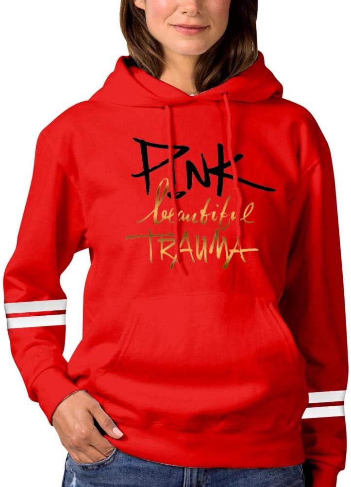 P!nk-Logo Women's Unisex Print Hoodie Hooded Sweatshirt Hat Pouch Pocket Jacket