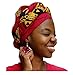 Dupsie's Red Diamond African Print Ankara Modu Hat Pre-tied Head Wrap