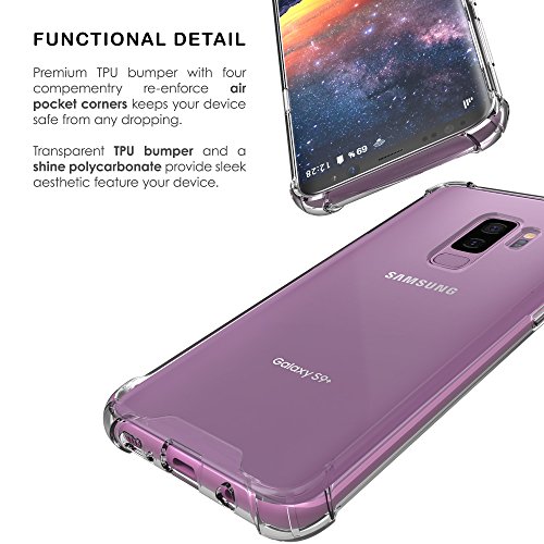 GALAXY S9 Plus Case, Beyondcell World Cup Soccer Flag transparent Clear Hybrid Bumper Case Cover Samsung Galaxy S9 Plus (COLOMBIA)