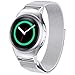 For Gear S2 SM-R720, TOOPOOT Milanese Magnetic Loop Stainless Steel Watch Band + Connector For Galaxy Gear S2 RM-720 (silver)