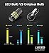 LUYED 2 x 900 Lumens Super Bright 1157 3014 78-EX Chipsets 1157 2057 2357 7528 LED Bulbs with Projector for Turn Signal Lights,Tail Lights,Xenon White