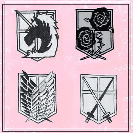 Amazon コスプレ ワッペン 進撃の巨人 ワッペン 調査兵団 憲兵団 訓練兵団 駐屯兵団章 ワッペン アップリケ 通販