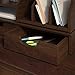 Bush Furniture Key West Desktop Organizer with Drawers in Bing Cherry