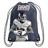 New York Giants Official NFL Player Image Drawstring Backpack Gym Bag - Odell Beckham Jr.