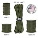 GOLBERG 550lb Parachute Cord Paracord - 100% Nylon Mil-Spec Type III MIL-C-5040-H Paracord