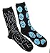 Rick And Morty 2 Pack Casual Crew Socks (Adult, Rm3), shoe 6-12