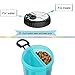 Dog Water Bottle with Bowl SANGYM Travel Portable 2-in-1 Dog Mug and Food Container with Collapsible Dog Bowl