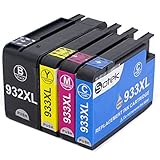 Sotek 1Set High Capacity Replacement for HP 932XL HP 933XL ink Cartridge Compatible with HP Officejet 6600 6100 6700 7110 7610 7612 Printer