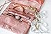 Red Blossom Jewelry Roll Clutch Large - Silk Jacquard (Rustic Copper)