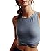 HaoDuoYi Womens Jersey Training Sports Crop Top Backless Tank T Shirt