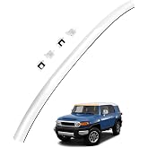 Top Windshield Trim Molding, Fit for Toyota FJ Cruiser 2007-2014 | Front Upper Outside, Replace# 75503-35061-A0 755033501 Windshield Reveal Moulding Trim, Outer Pillar Panel, w/Side Clips
