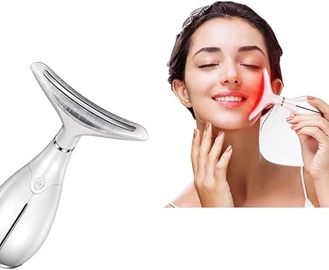 Amazon Co Jp 45 恒温美顔器 肌を引き締め美顔ローラー 首のしわを減らし振動マッサージ によって肌の吸収を促進し腫れをなくし3速モードのusb高速充電 を首と額に使用できます ホーム キッチン