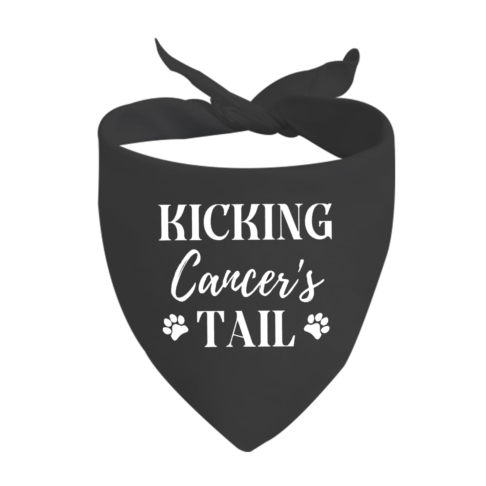 1 Piece Cancer Free Dog Bandana Kicking Cancer's Tail Dog Bandana Cancer Survivor Dog Scarf (Kicking Cancers Tail D)