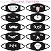 BBTO 20 Pieces Mouth Cover Unisex Cotton Face Cover Cartoon Kawaii Muffle Mouth Cover Washable Face Cover for Kids Teens Men Women