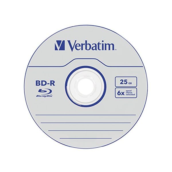 Verbatim BD-R SL Blu Ray Rohlinge, Datalife Blu Ray Disc mit 25 GB Datenspeicher, kompatibel mit Blu Ray Playern und Brennern sämtlicher Hersteller, 50er Pack Spindle – Bild 4