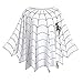 KENANCY Women Plus Size Halloween Costume Blouse Spider Web Print Poncho Tops