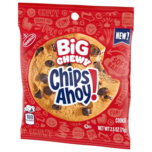CHIPS AHOY! BIG CHEWY CHOCOLATE CHIP COOKIES, 2.5 OZ (1 COOKIE PER PACK)