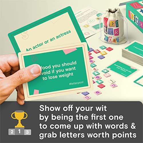 Letterpool Fun Board Games for Adults and Family (26 Players) — Fast