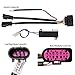 AmeriLite Black Dual Quad Projector Headlights Assembly Switchback LED Tube Parking Turn Signal for 2009-2018 Both Model Dodge Ram 1500 2500 3500 Pickup Truck - Passenger and Driver Side Set