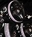 Car Steering Wheel Cover Bling Bling Rhinestone Leather Handcraft Car Steering Wheel Cover for Lady Four Seasons Steering Cover, Black