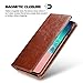 icarercase Samsung S10e Case, Galaxy S10e Leather case Premium PU Leather Folio Flip Cover with Kickstand and Credit Slots for S10e 5.8 inch(Brown)