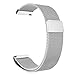 for Polar Vantage M Band, Lamshaw Quick Release Milanese Metal Stainless Steel Mesh Replacement Strap for Polar Vantage Smartwatch (Silver)