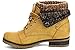 Refresh Wynne-01 Women's Combat Style Lace Up Ankle Bootie,Tan,8.5